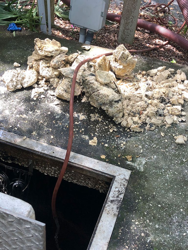 Commercial Lift Tank Cleaning in the Tampa Bay Area by Chris's Septic Service